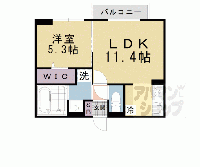 【Ｌｕｍｉｅｒｅ　ｄｕ　Ｓｏｉｒ　Ｕｎ】間取