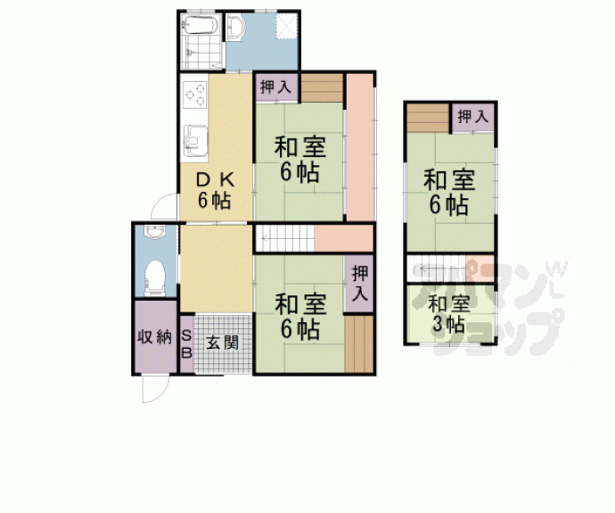 【竹谷貸家】間取