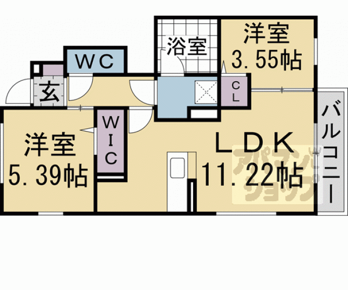 【Ｌｉｖｒａ紫竹】間取