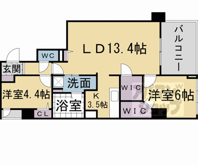 【Ｍａｒｅ京都一条】間取