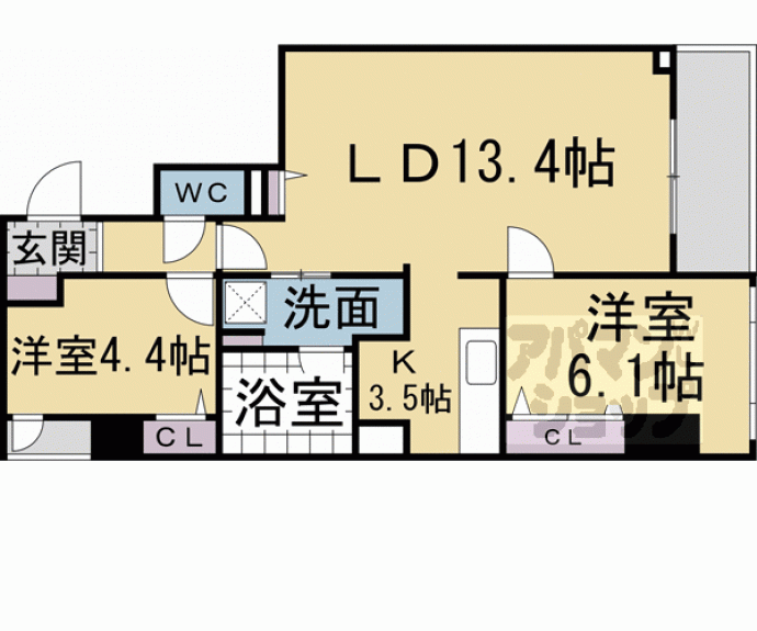 【Ｍａｒｅ京都一条】間取