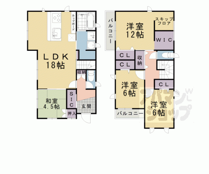 【本堅田6丁目戸建】間取