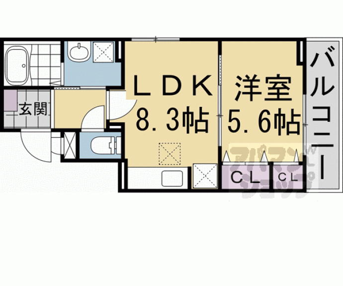 【ヒカルサ京都大宮中林Ⅱ】間取