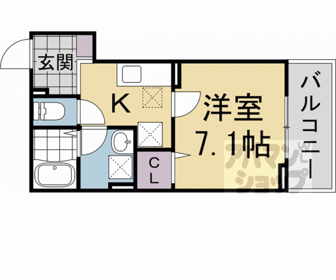 【ヒカルサ京都大宮中林Ⅱ】間取