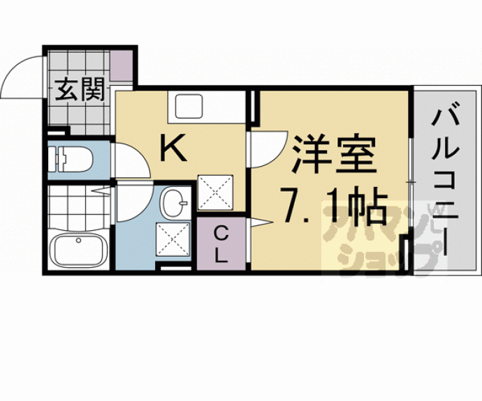 【ヒカルサ京都大宮中林Ⅱ】間取