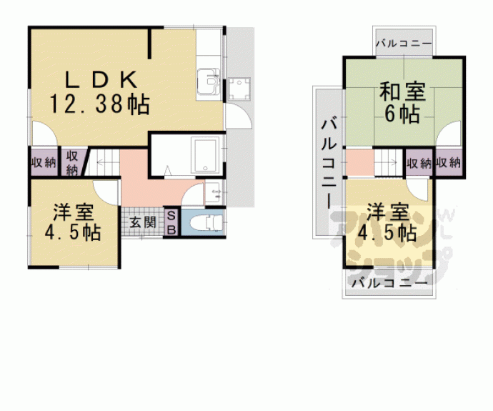【坂本５丁目Ｙ様貸家】間取