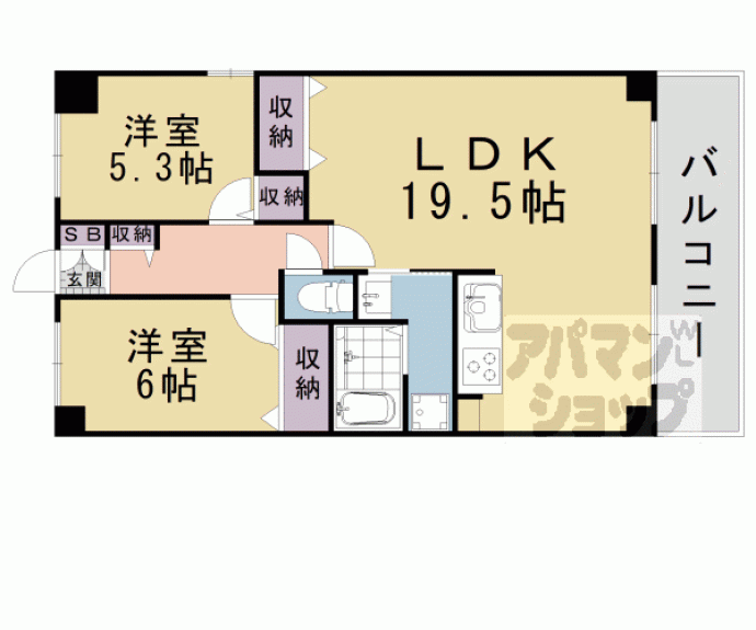 【CUREZZA瀬田西】間取