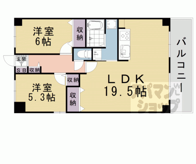 【CUREZZA瀬田西】間取