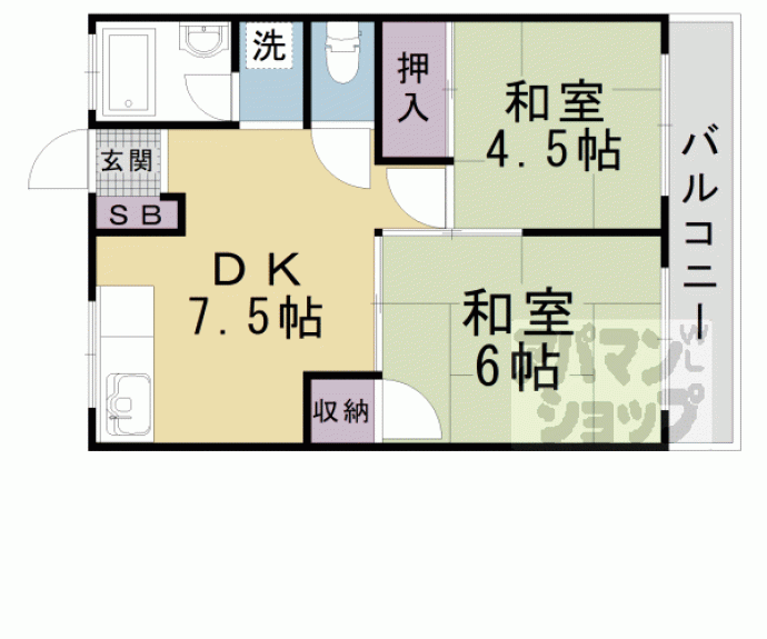 【瀬田サンプラザマンション】間取