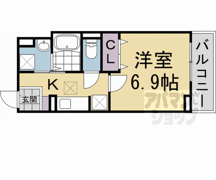 【ヒカルサ京都大宮中林Ⅰ】間取