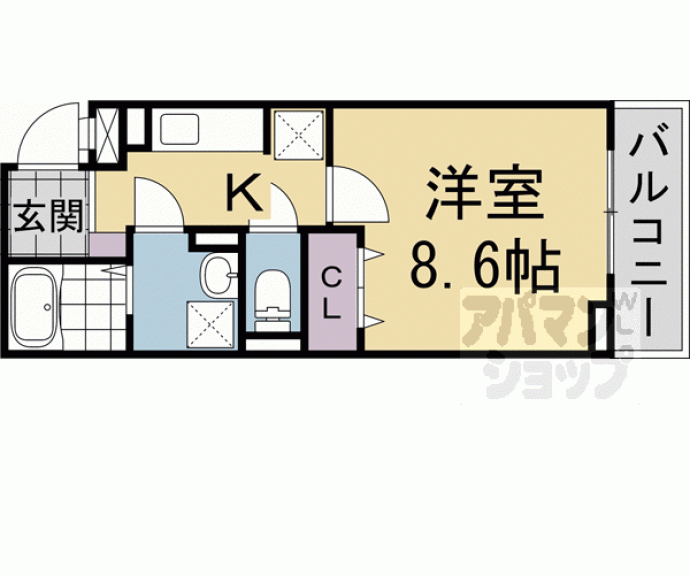 【ヒカルサ京都大宮中林Ⅰ】間取