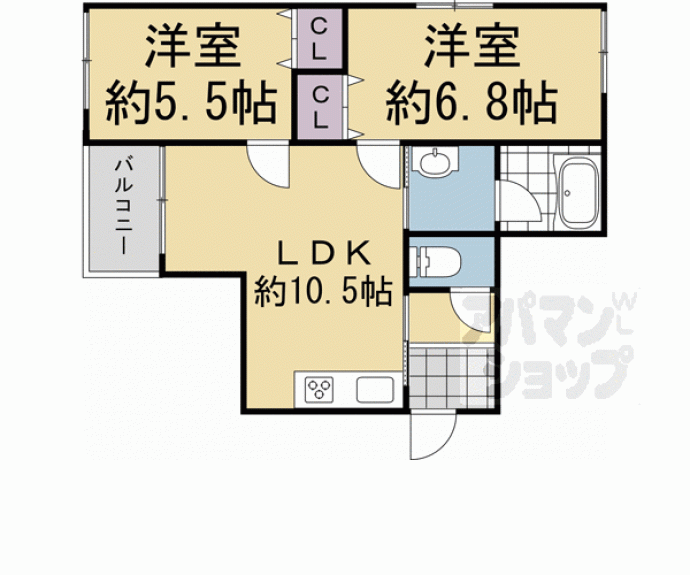 【仮称)羽束師鴨川町新築】間取