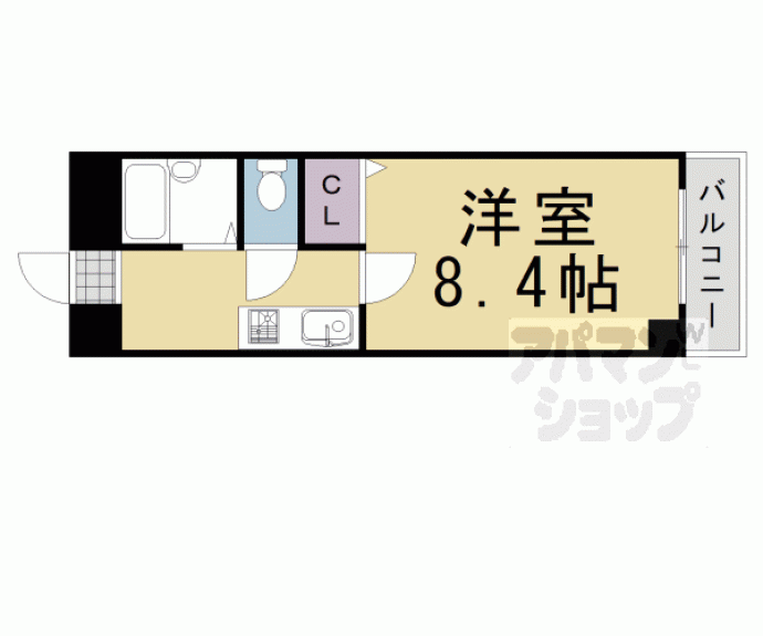 【アマデウス麩屋町二條】間取