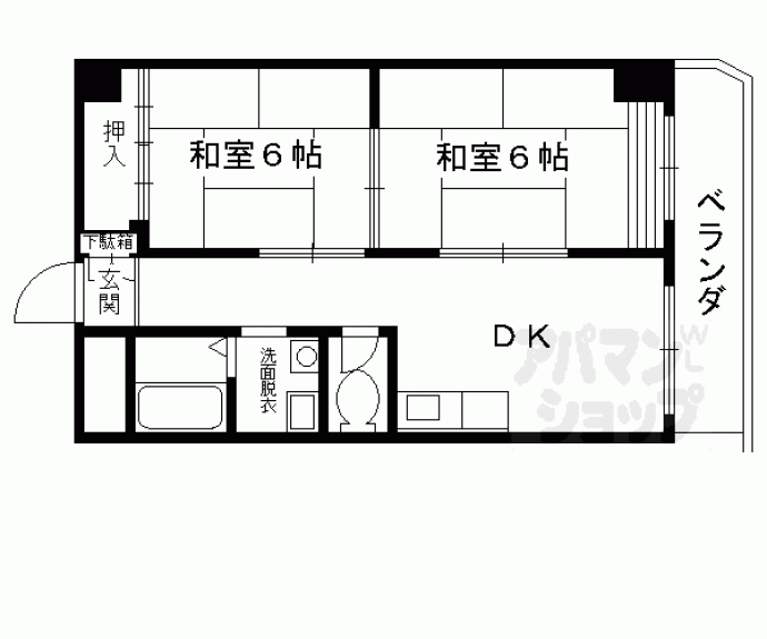 【パレット御池】間取