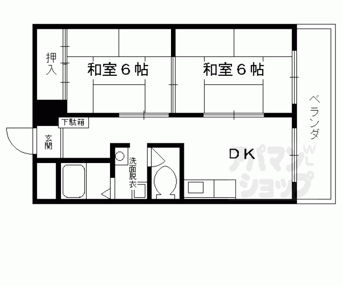 【パレット御池】間取