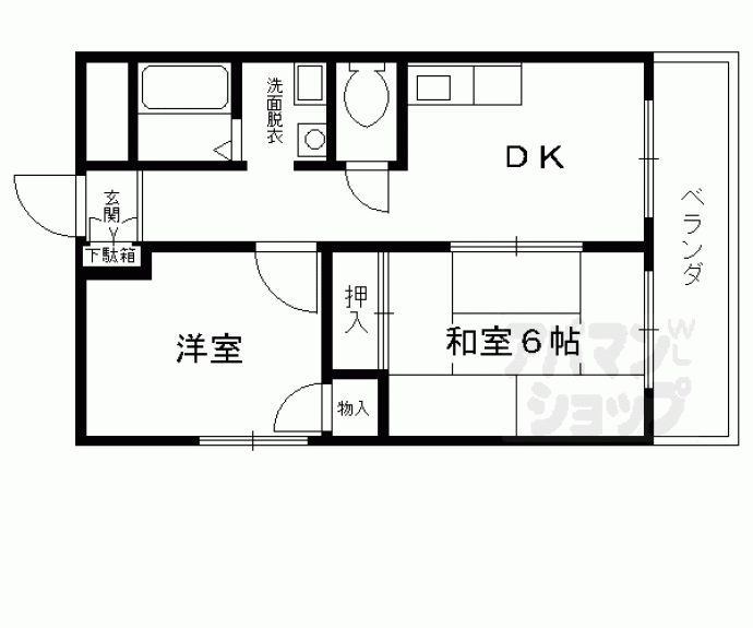 【パレット御池】間取