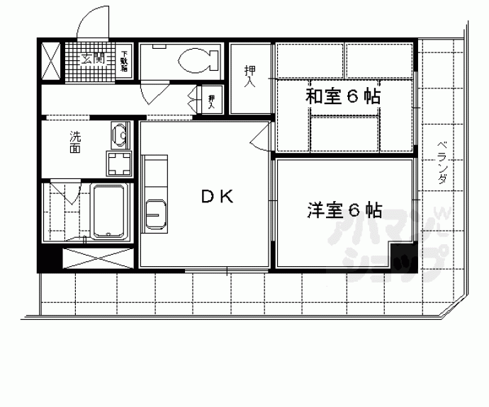 【パレット御池】間取