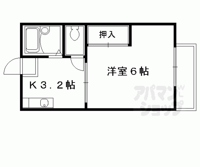 【ビラージュ満月】間取