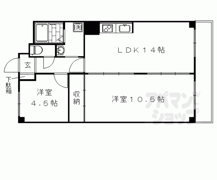 【五条ローズハイツ】間取