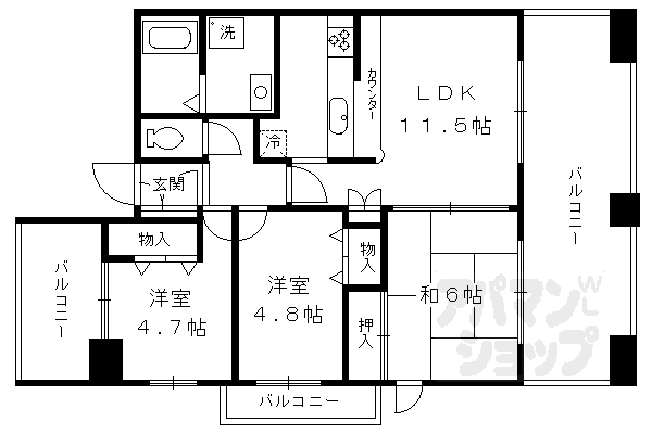 【パインフィールド洛南】