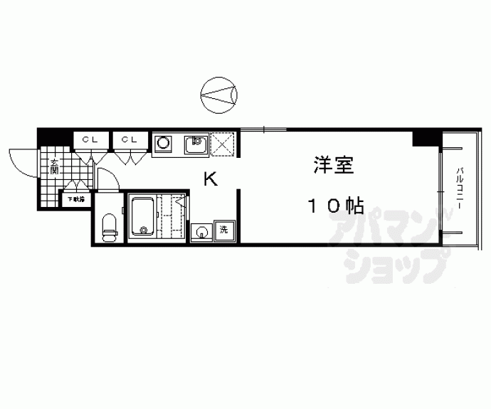 【ＫＩＮＤ（ＥＮ）Ⅲ　南館】間取