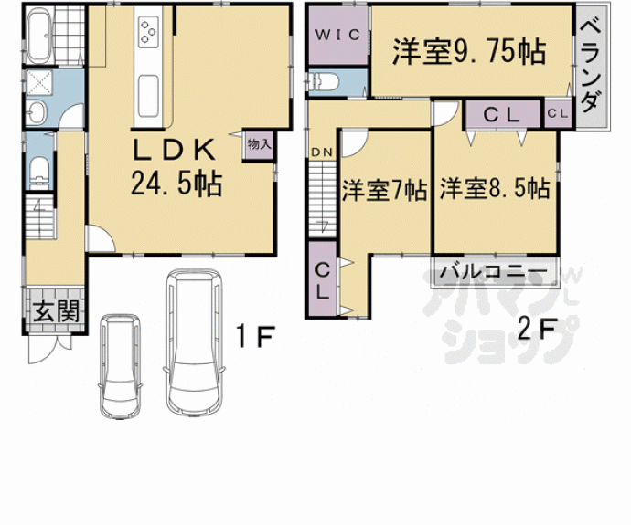 【久我御旅町貸家】間取