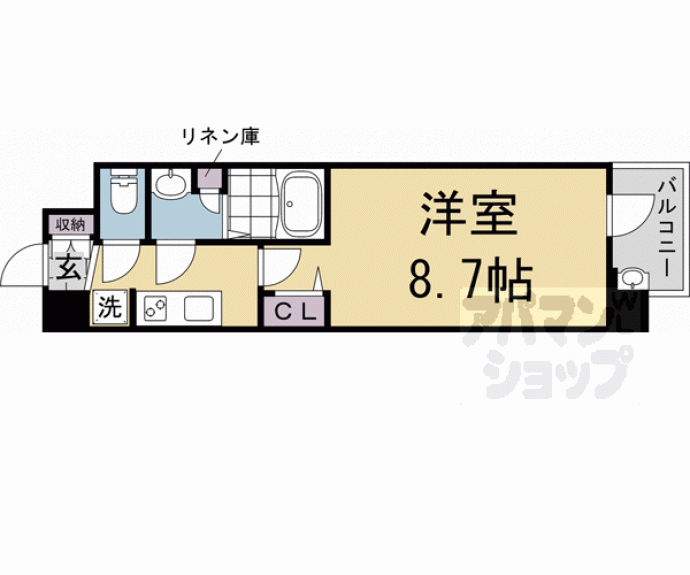 【仮）四条富小路マンション】間取