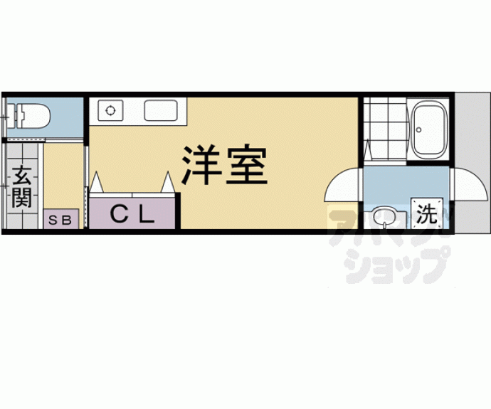 【山ノ内フラットハウス】間取