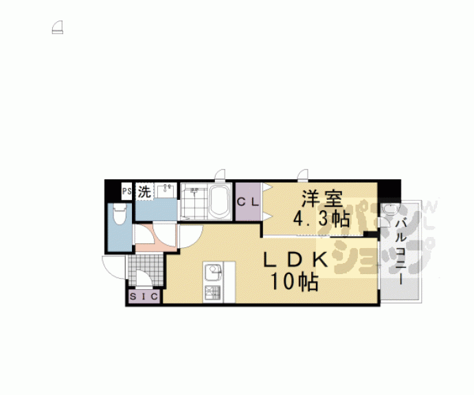 【仮）四条富小路マンション】間取