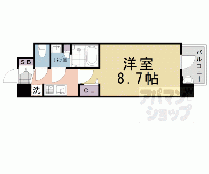 【仮)四条富小路マンション】間取
