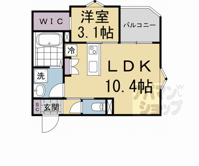 【ＲＥＧＡＬＥＳＴ西院】間取