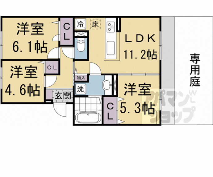 【サウス・レジデンス菱川】間取