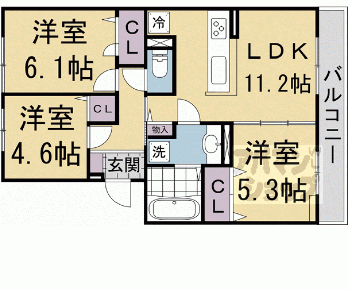 【サウス・レジデンス菱川】間取