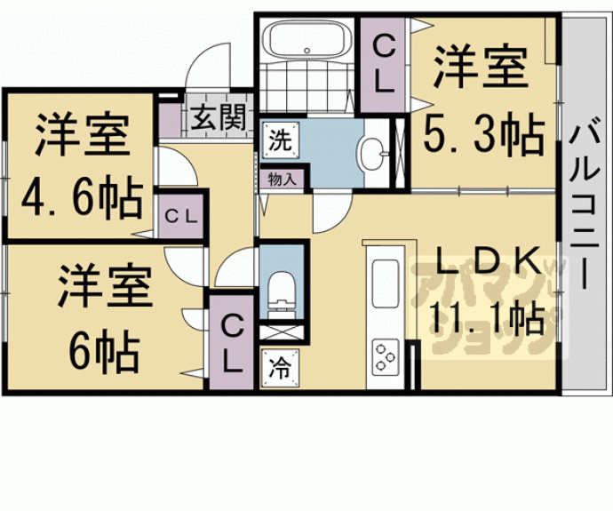 【サウス・レジデンス菱川】間取