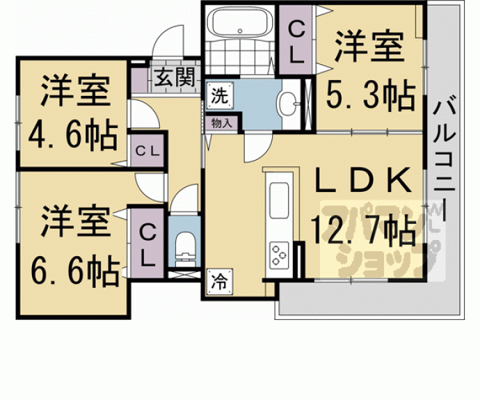 【サウス・レジデンス菱川】間取