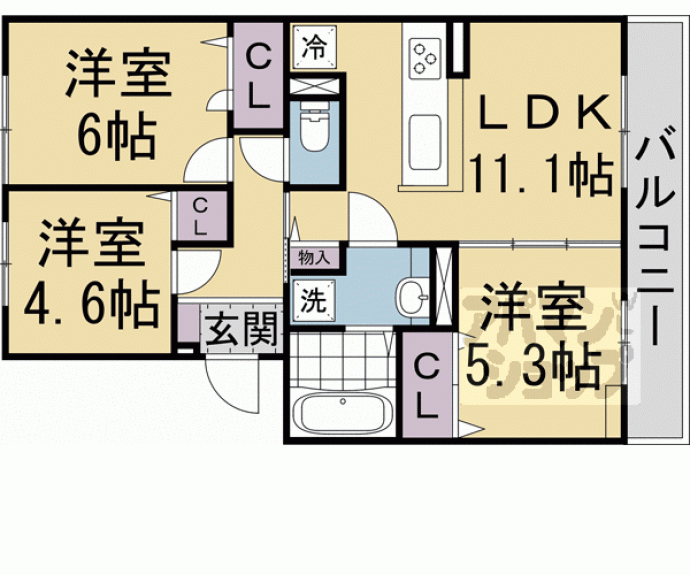 【サウス・レジデンス菱川】間取