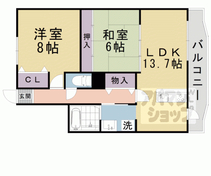 【ガーデンハウス石山寺】間取