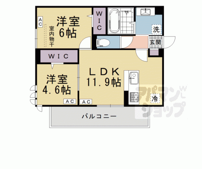 【ＧＲＡＭＭ下津林ＥＡＳＴ】間取