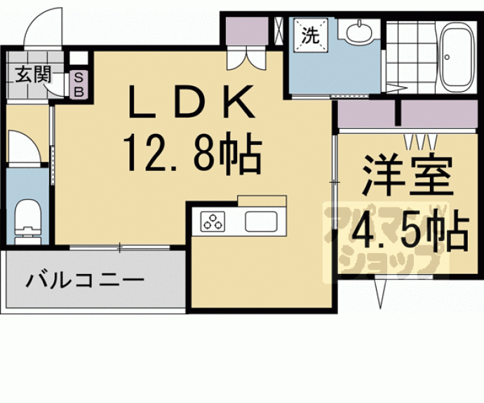 【カルム二条】間取