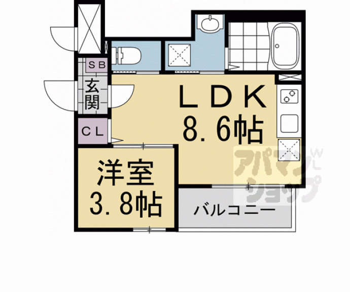 【センチュリー嵯峨嵐山】間取