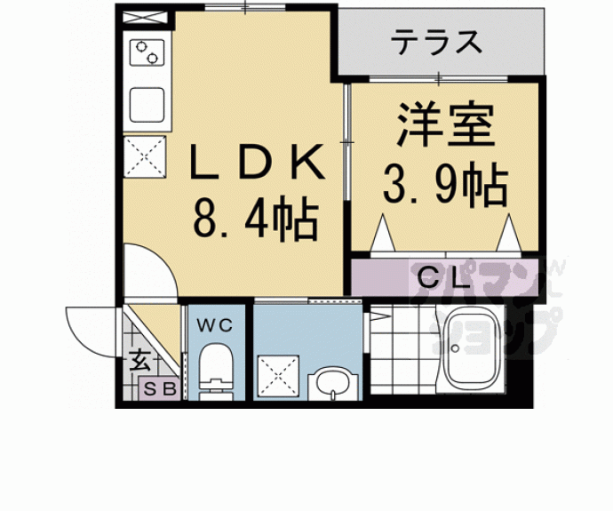 【センチュリー嵯峨嵐山】間取