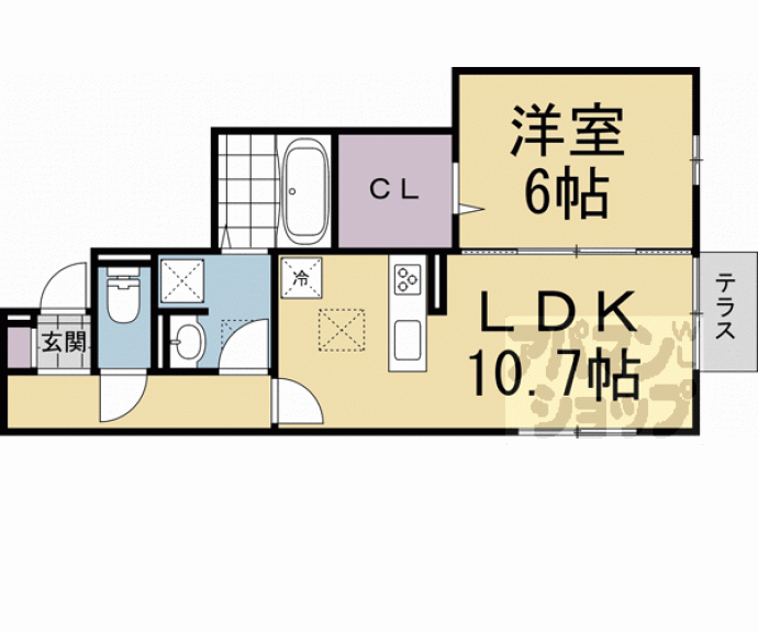 【ＬＥＧＡＬＯ伏見】間取
