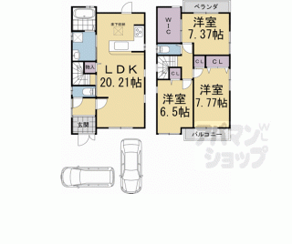 【久我御旅町貸家】