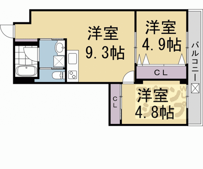 【ソフィア墨染駅前】間取