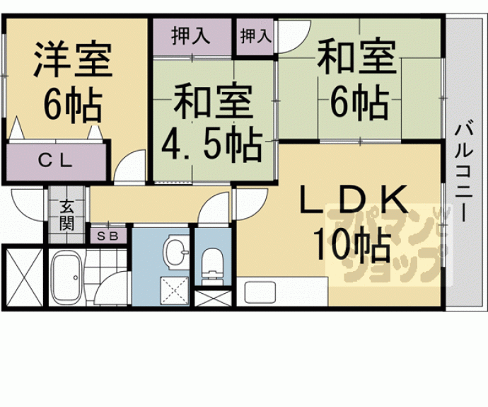 【ブライトンヒル佐伯】間取
