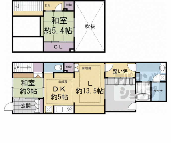【東今小路町貸家】間取