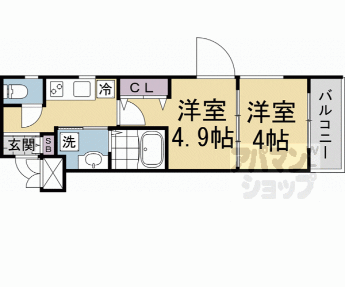 【ＭＪＣ京都ＥｓＴＲＵＴＨ】間取