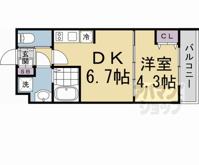 【ＭＪＣ京都ＥｓＴＲＵＴＨ】間取