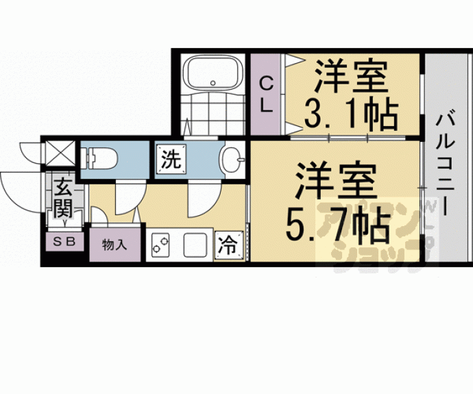 【ＭＪＣ京都ＥｓＴＲＵＴＨ】間取