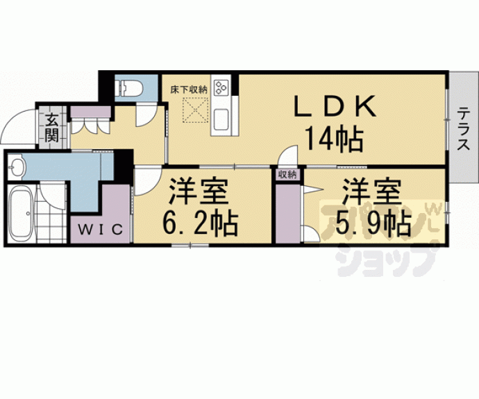【シャーメゾン ヒカリ】間取